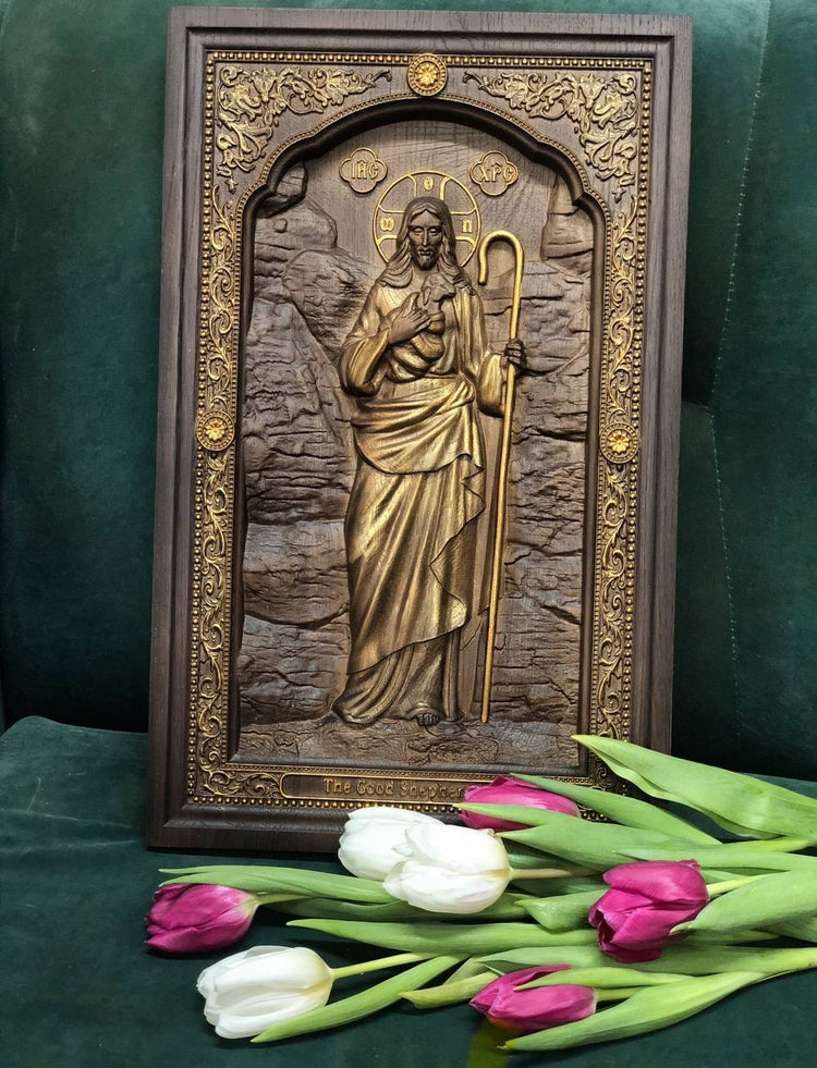 Good Shepherd christian icon - Kozak Work Shop