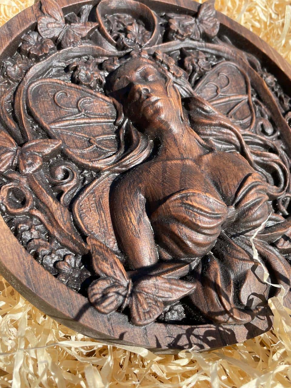 Fairy wooden plaque home decor - Kozak Work Shop