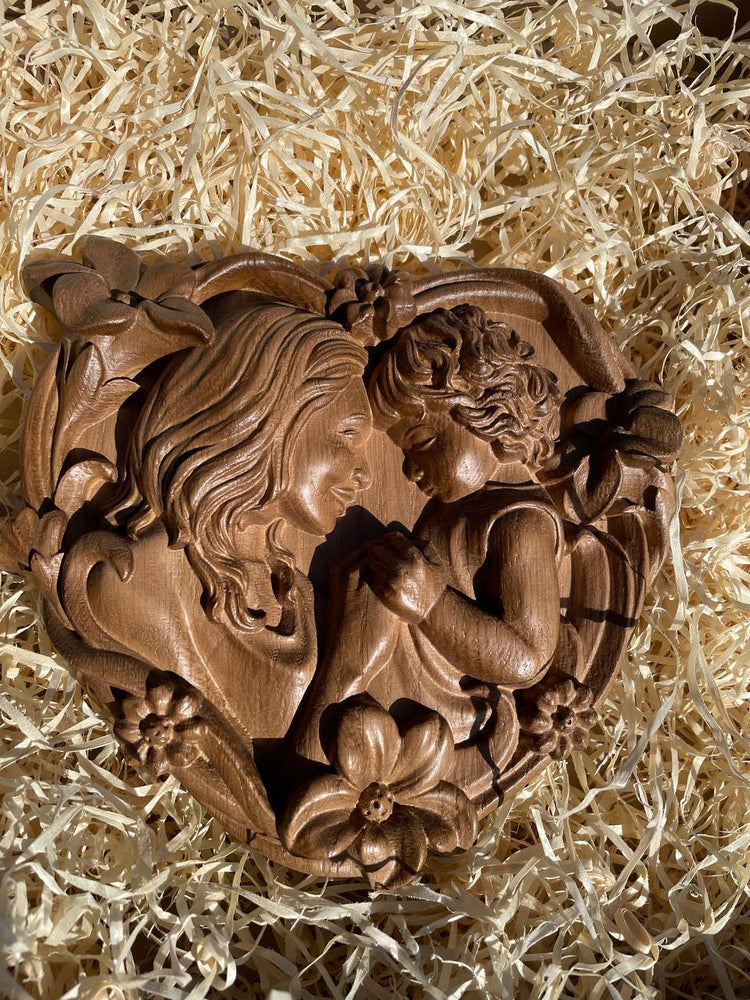 Mother with her child gift for mom - Kozak Work Shop