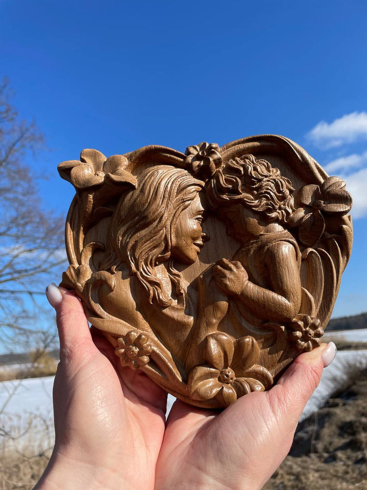 Mother with her child gift for mom - Kozak Work Shop