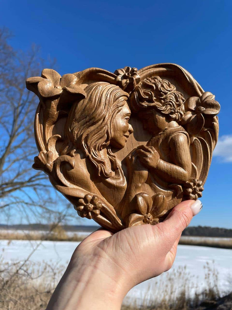 Mother with her child gift for mom - Kozak Work Shop