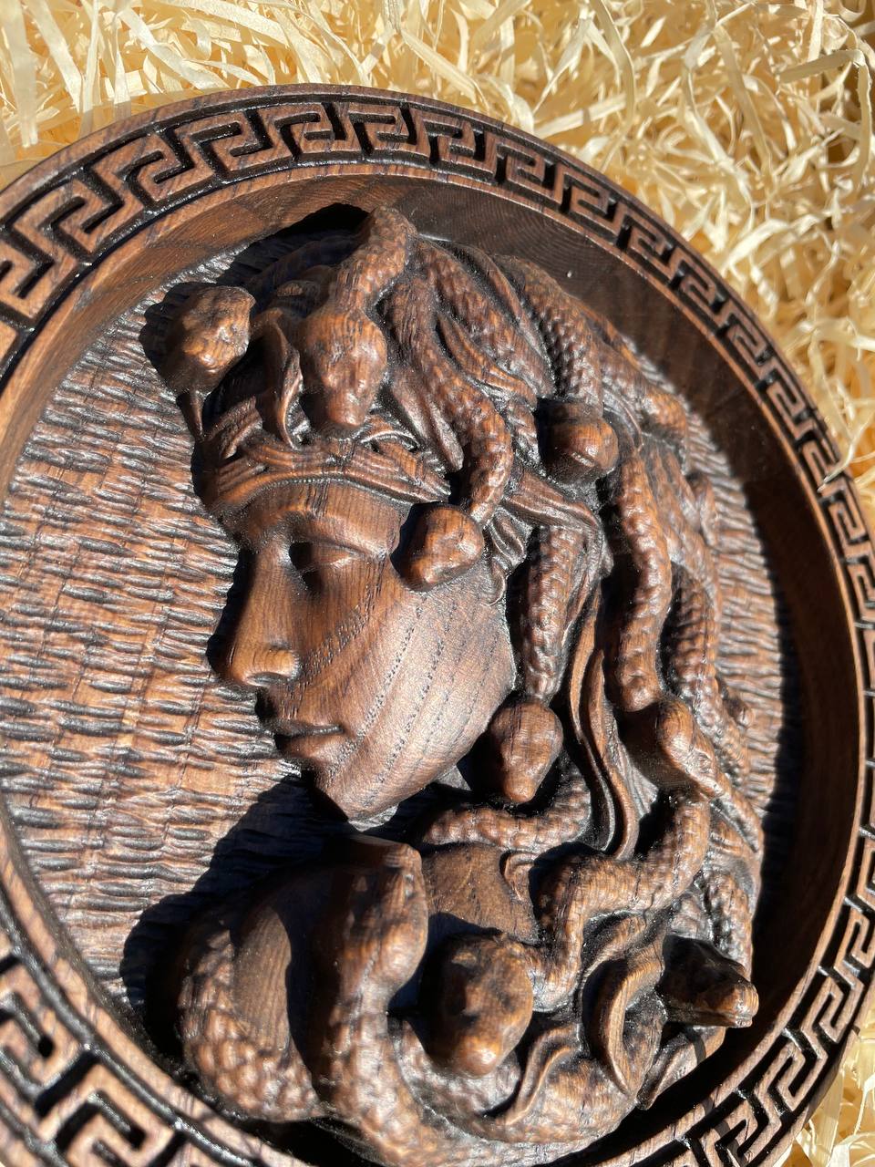 Medusa head Trinacria medallion - Kozak Work Shop