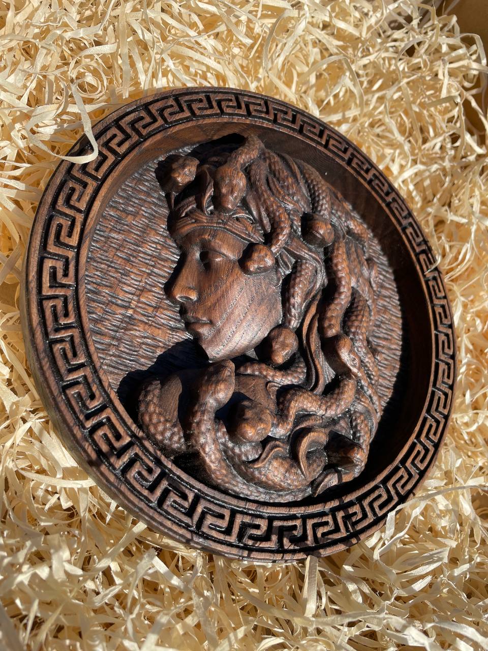 Medusa head Trinacria medallion - Kozak Work Shop