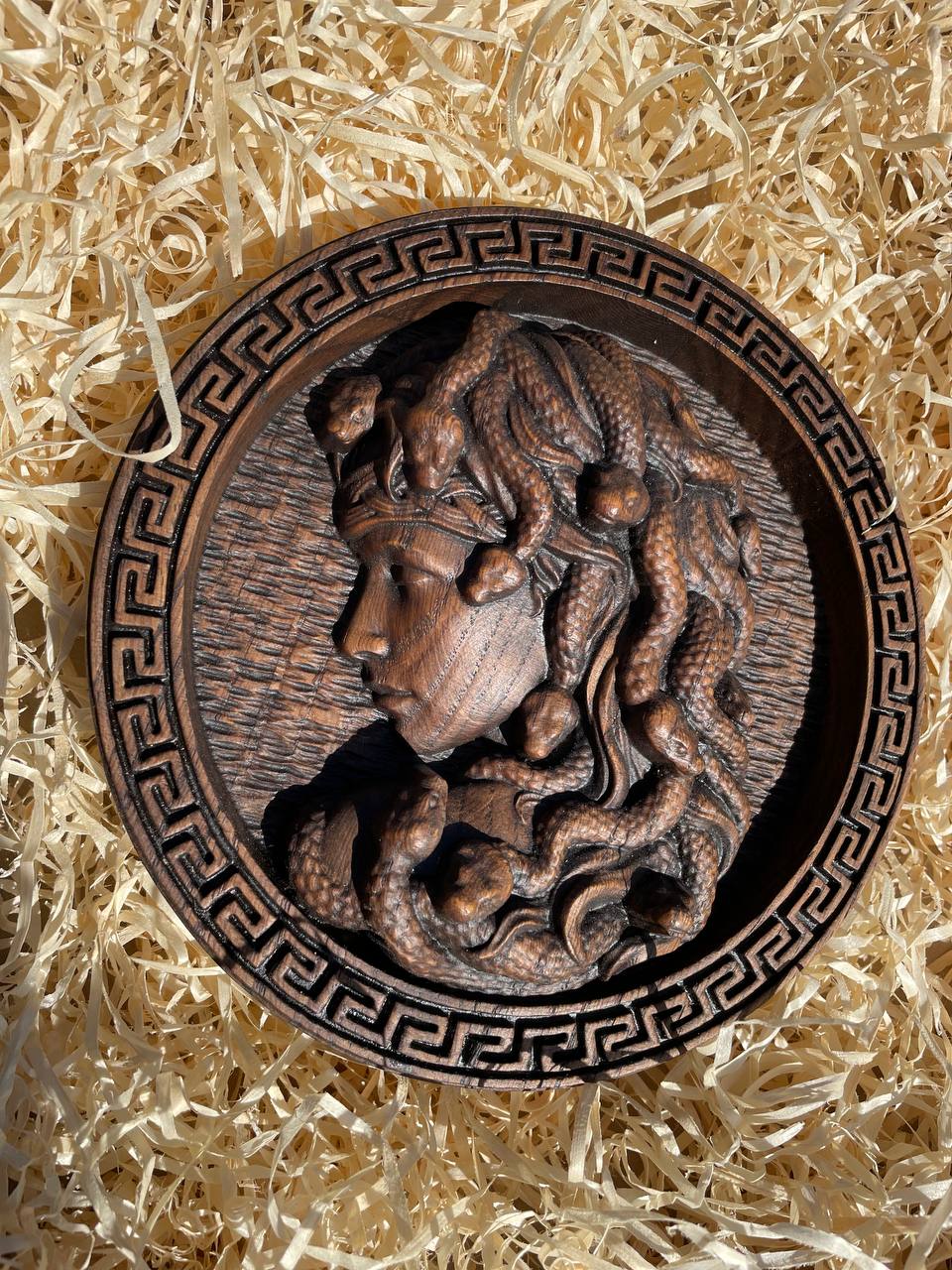 Medusa head Trinacria medallion - Kozak Work Shop