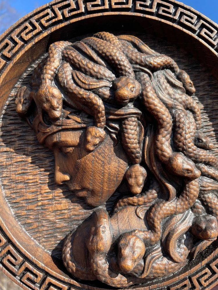 Medusa head Trinacria medallion - Kozak Work Shop