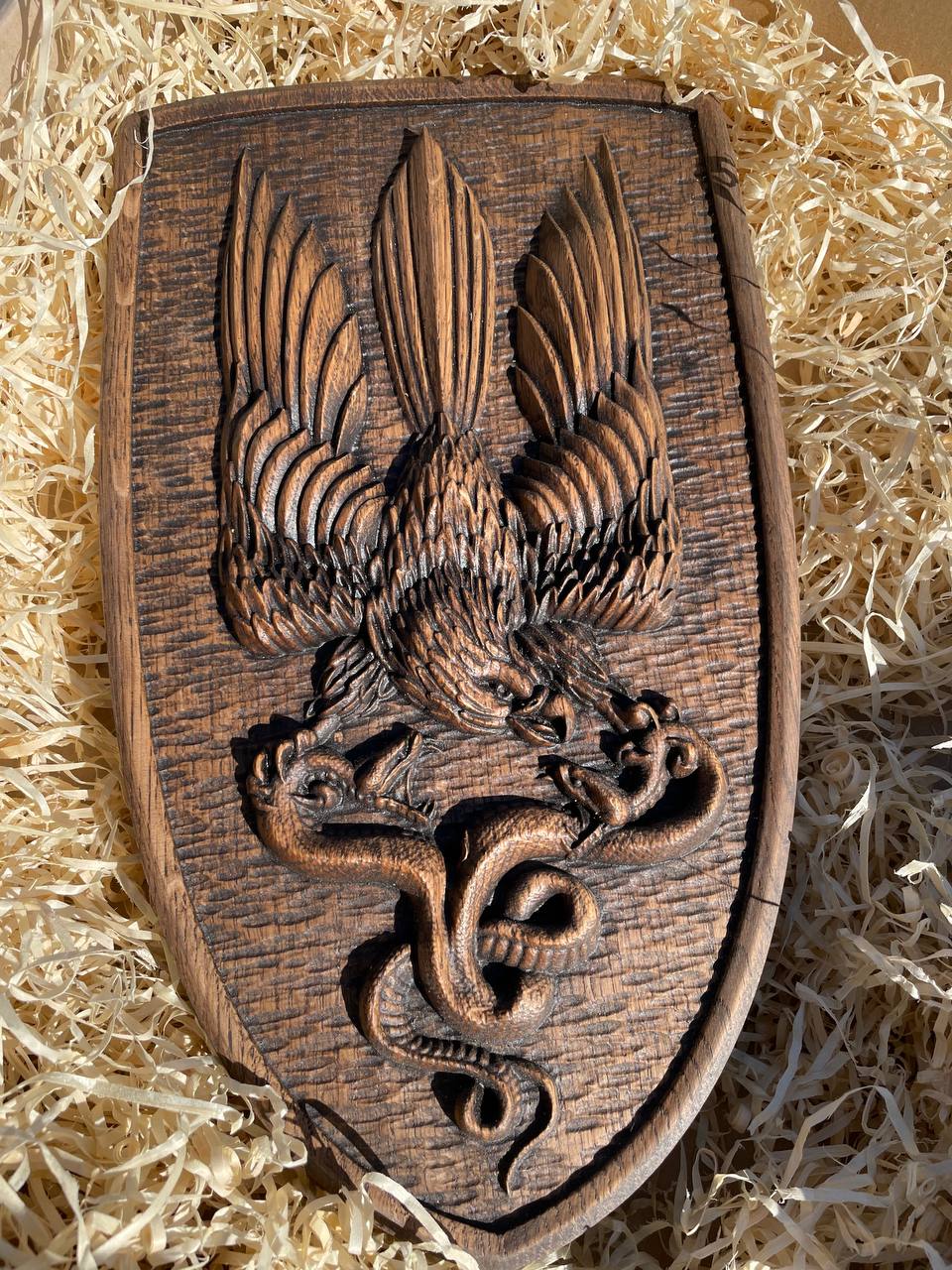 Ukrainian army symbol PVC Shield Eagle Trident - Kozak Work Shop