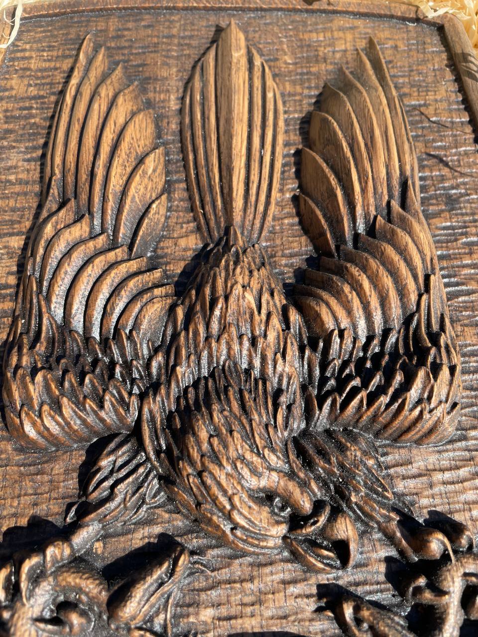 Ukrainian army symbol PVC Shield Eagle Trident - Kozak Work Shop