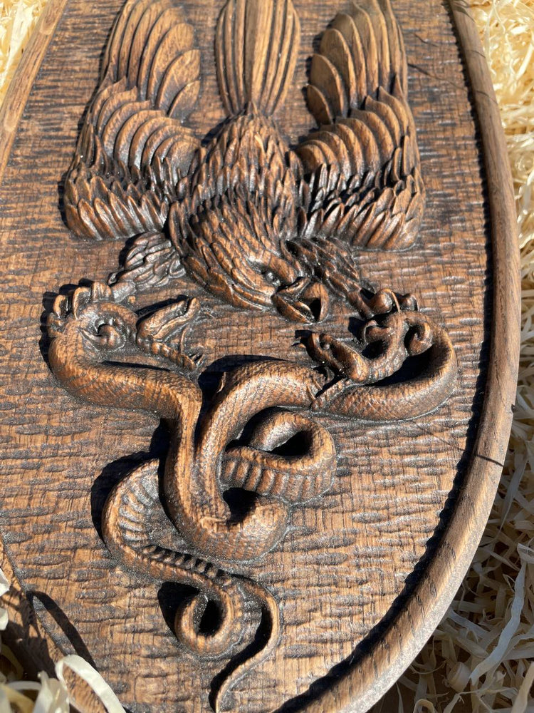 Ukrainian army symbol PVC Shield Eagle Trident - Kozak Work Shop