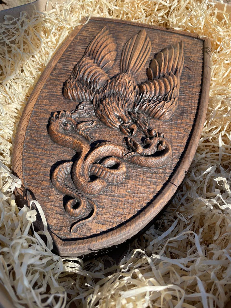 Ukrainian army symbol PVC Shield Eagle Trident - Kozak Work Shop
