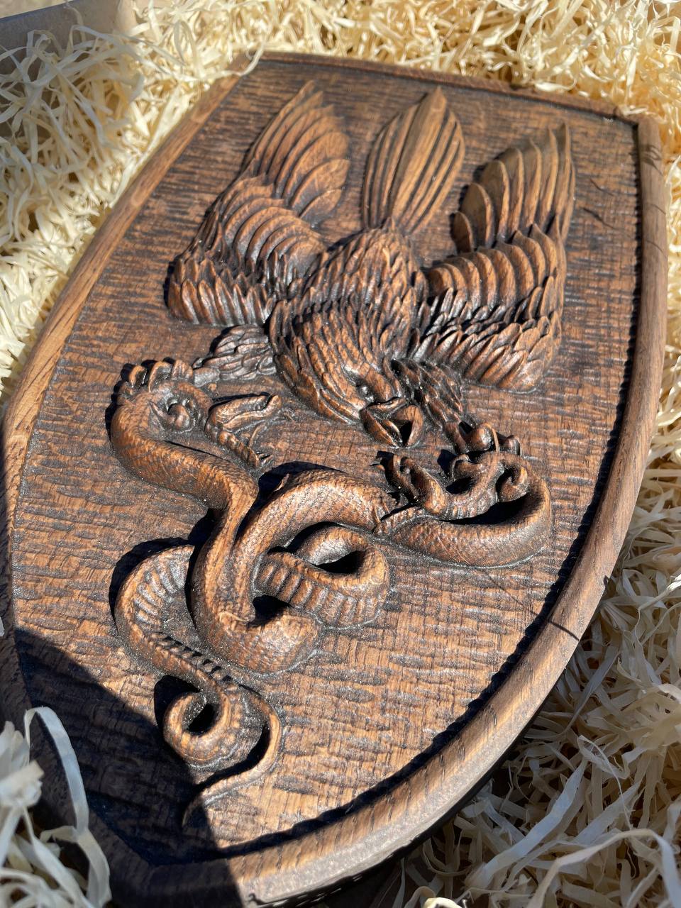 Ukrainian army symbol PVC Shield Eagle Trident - Kozak Work Shop