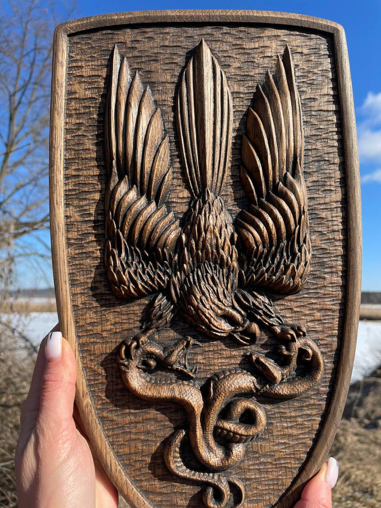 Ukrainian army symbol PVC Shield Eagle Trident - Kozak Work Shop