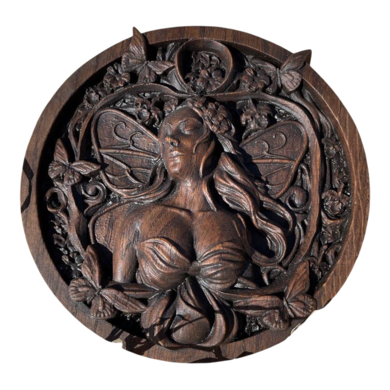 Fairy wooden plaque home decor - Kozak Work Shop
