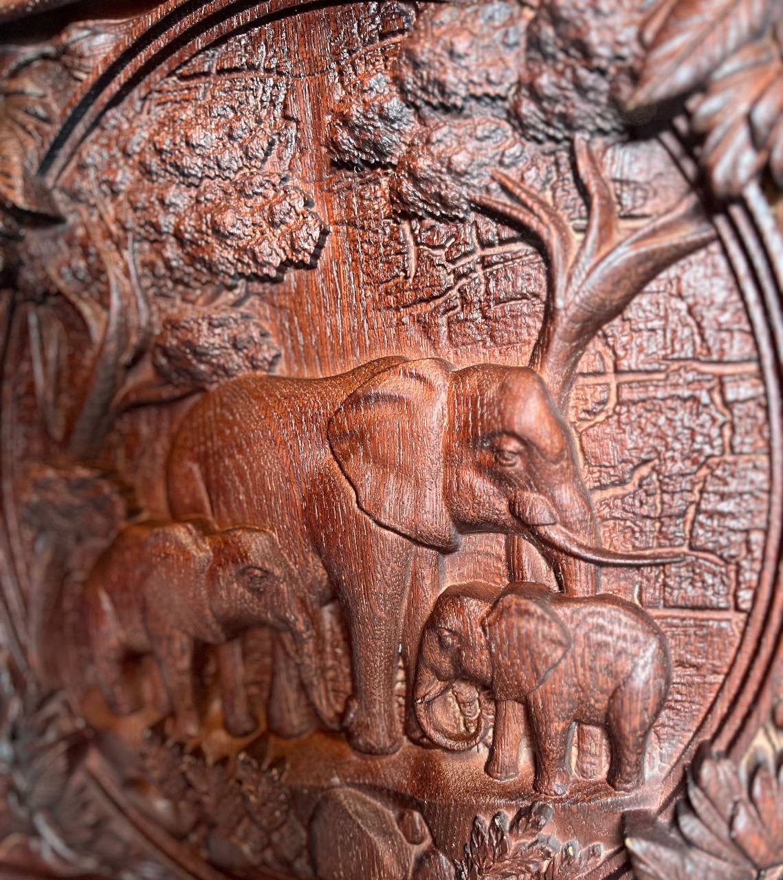 Elephant Wall Wooden Plaque - Kozak Work Shop