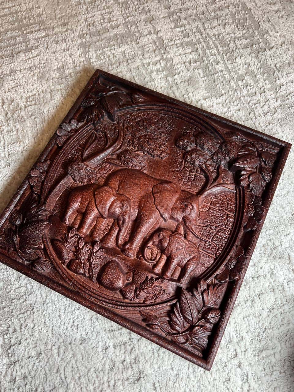 Elephant Wall Wooden Plaque - Kozak Work Shop
