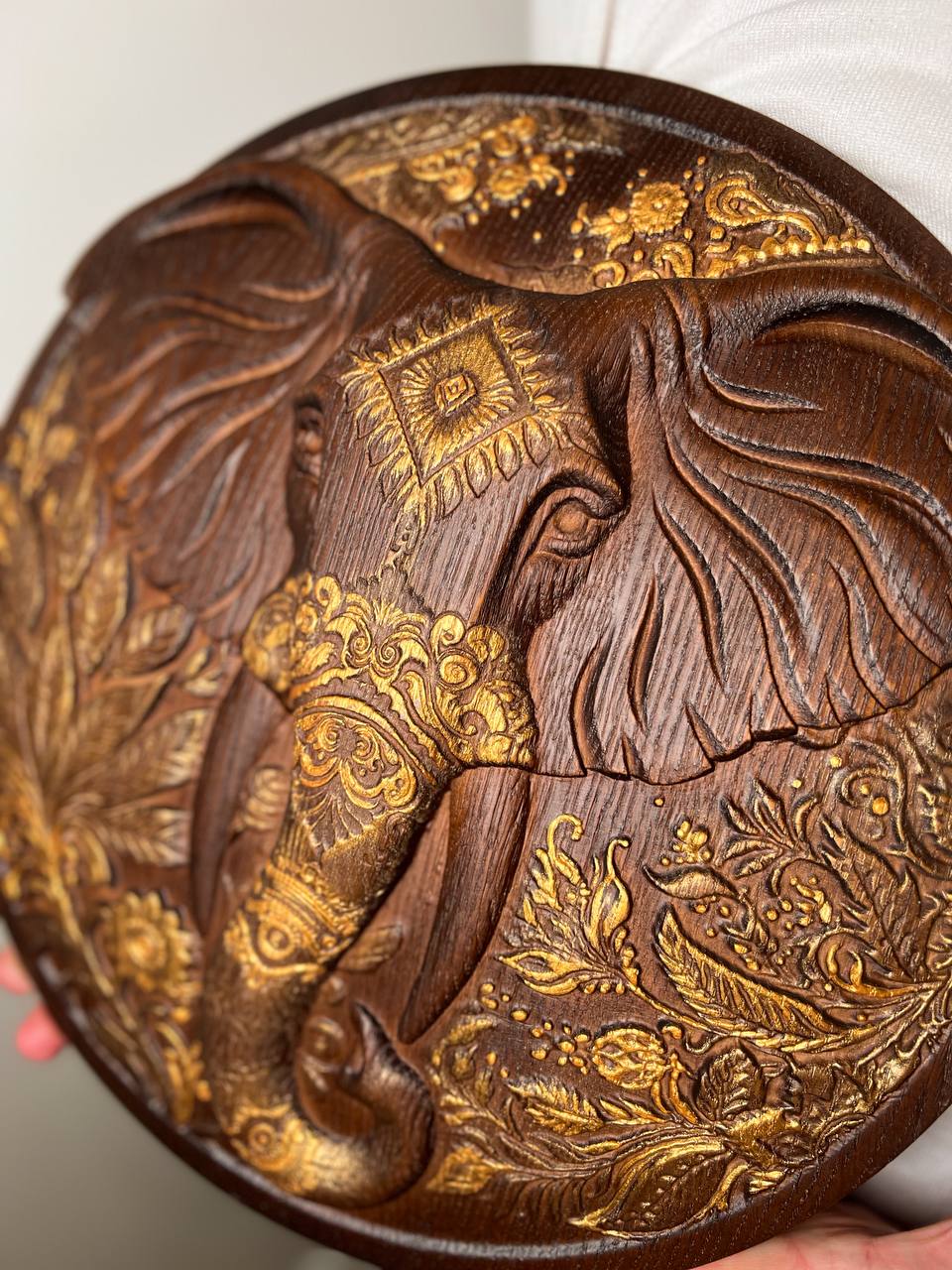 Elephant wooden Plaque - Kozak Work Shop