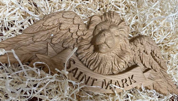 Four Evangelists with beasts  - Matthew, Mark, Luke, John - 4 Gospels - Lion, Ox, Angel,  Eagle - Kozak Work Shop