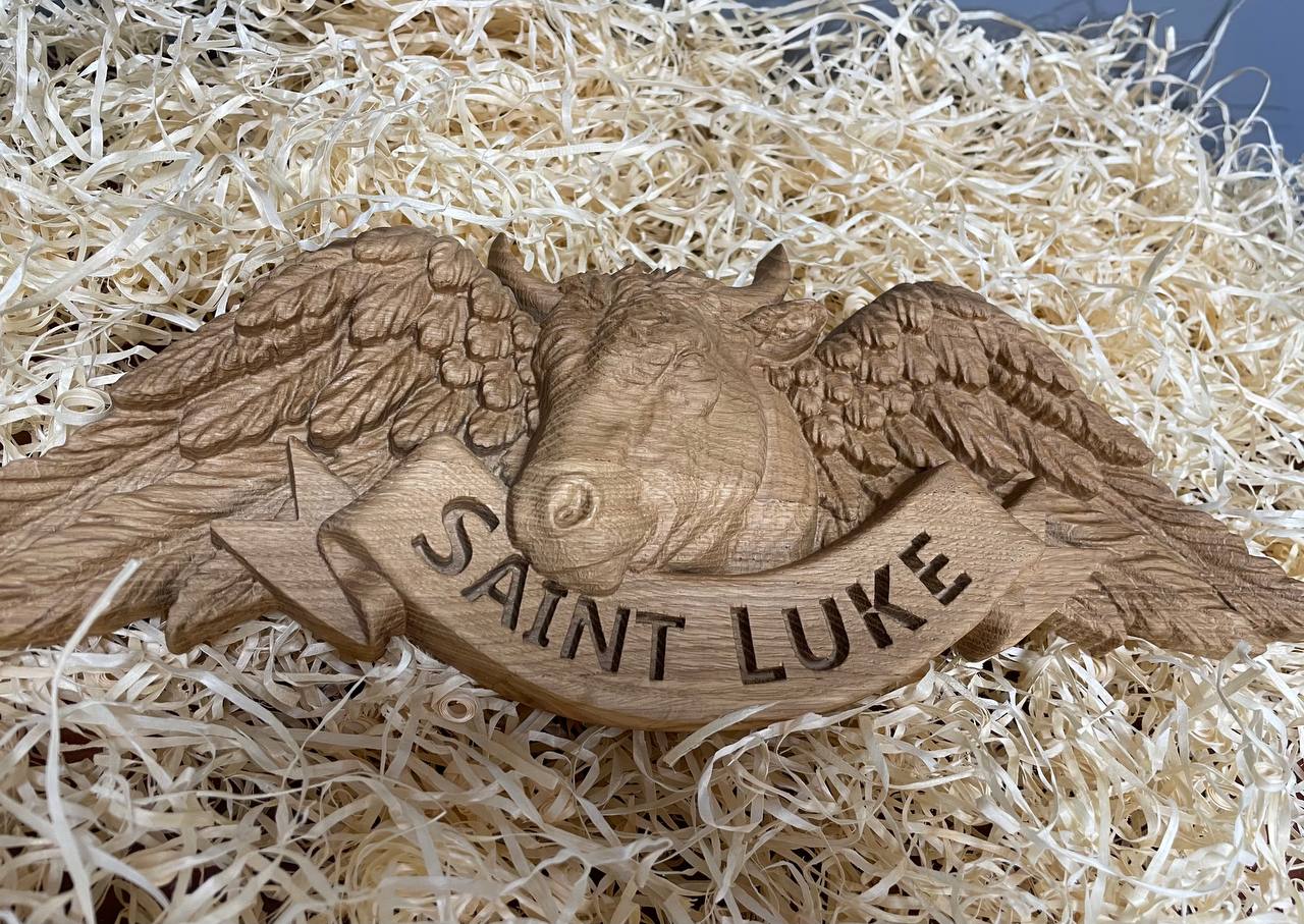 Four Evangelists with beasts  - Matthew, Mark, Luke, John - 4 Gospels - Lion, Ox, Angel,  Eagle - Kozak Work Shop