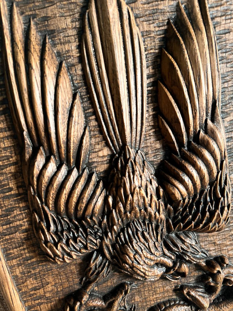 Ukrainian army symbol PVC Shield Eagle Trident - Kozak Work Shop