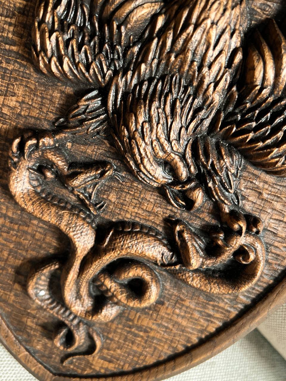 Ukrainian army symbol PVC Shield Eagle Trident - Kozak Work Shop