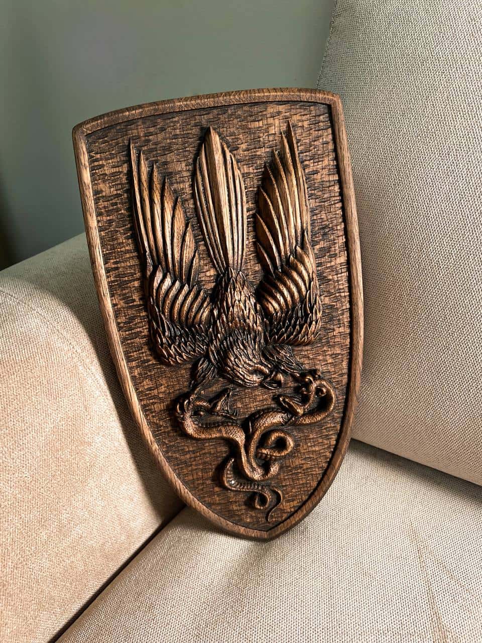 Ukrainian army symbol PVC Shield Eagle Trident - Kozak Work Shop