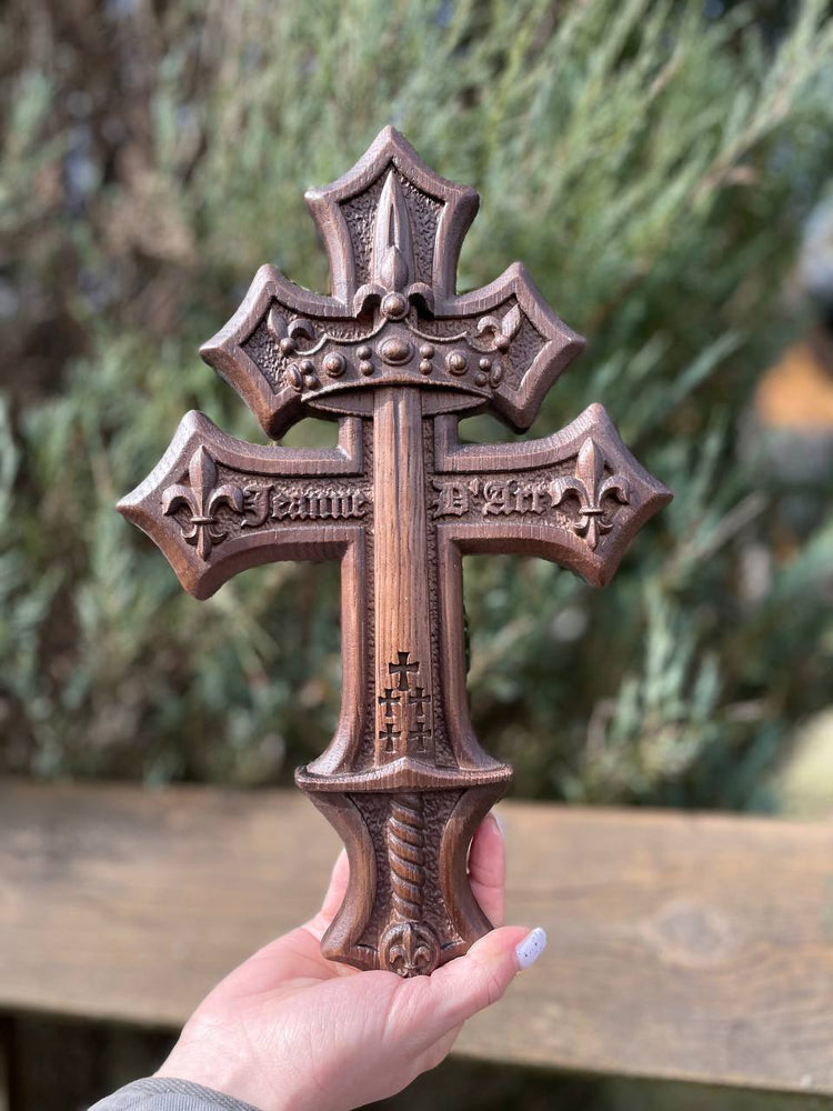 Lorraine Cross with Joan of Arc Heraldry (Copy) - Kozak Work Shop