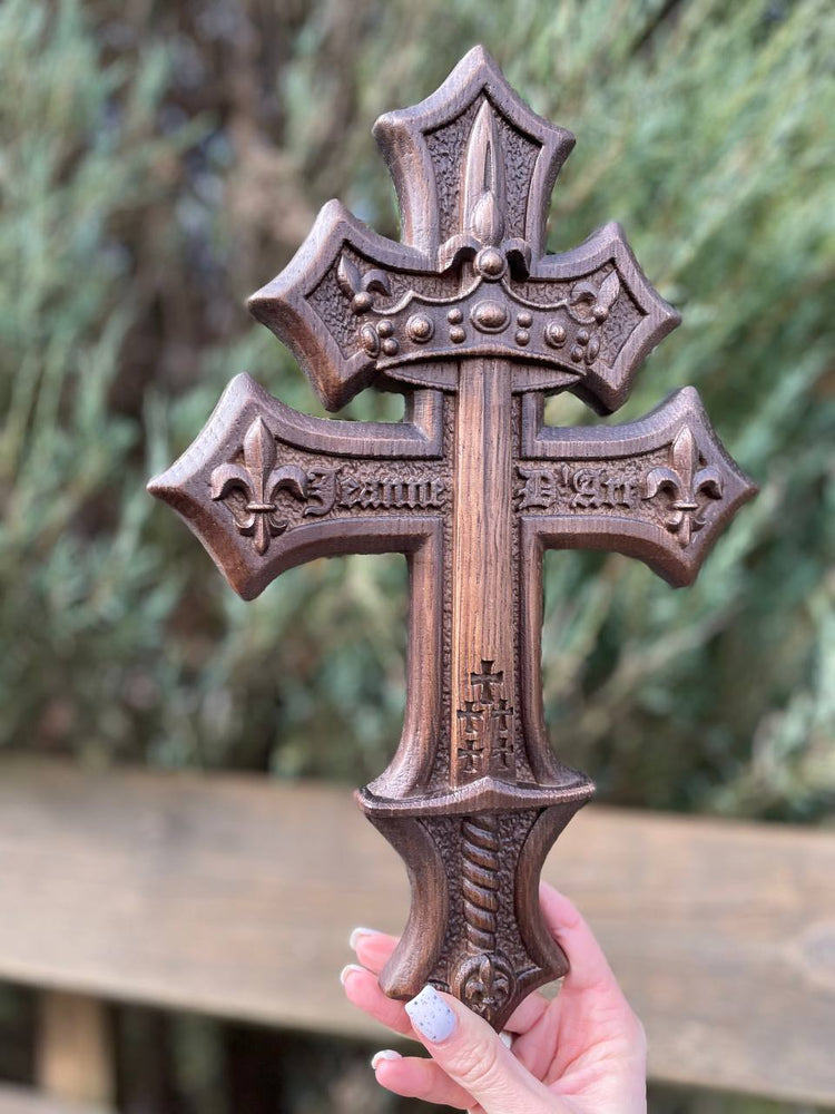 Lorraine Cross with Joan of Arc Heraldry (Copy) - Kozak Work Shop