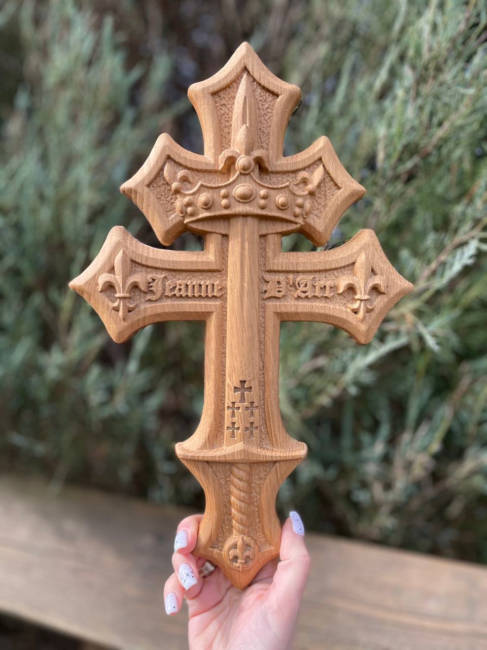 Lorraine Cross with Joan of Arc Heraldry (Copy) - Kozak Work Shop