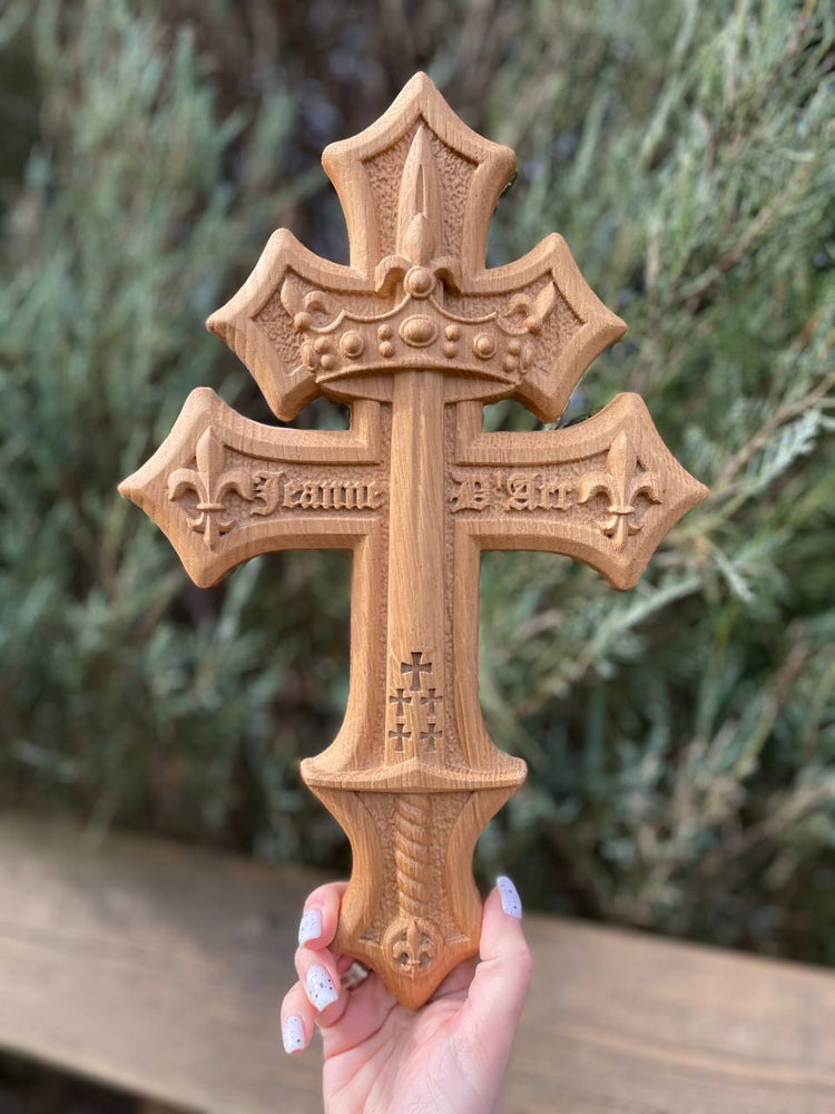 Lorraine Cross with Joan of Arc Heraldry (Copy) - Kozak Work Shop