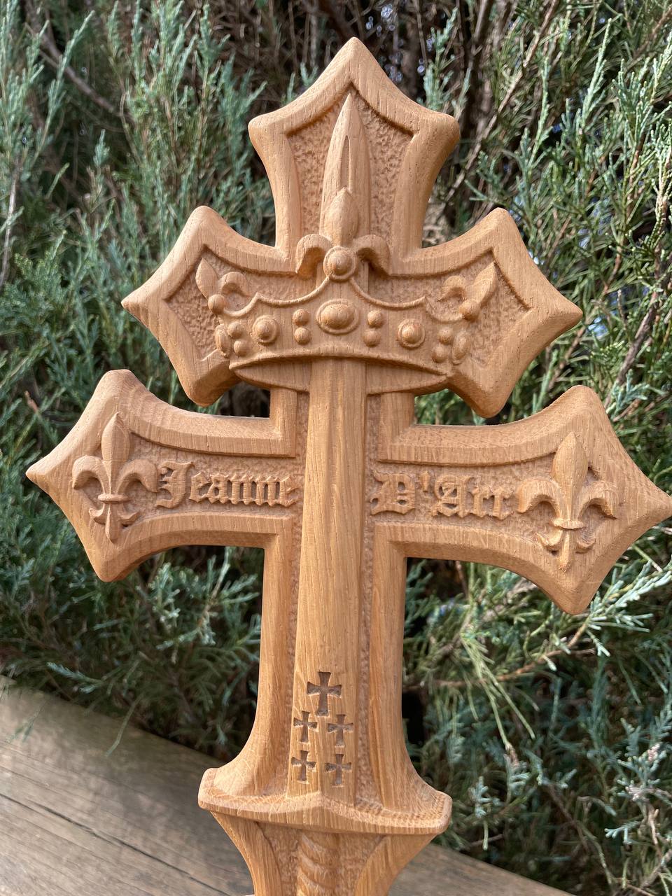 Lorraine Cross with Joan of Arc Heraldry (Copy) - Kozak Work Shop