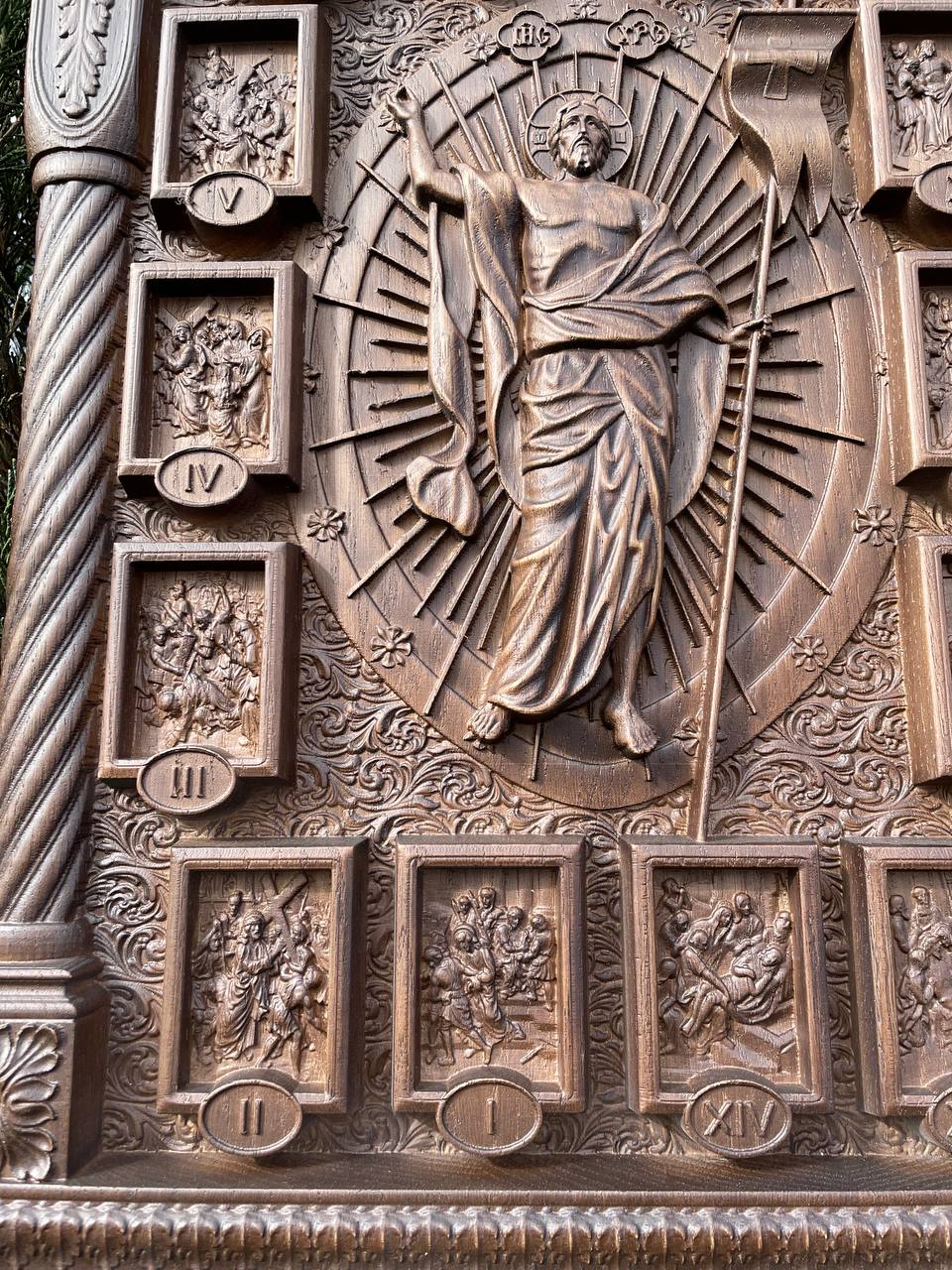 Iconostasis with Crucifix and Stations of the Cross - Kozak Work Shop