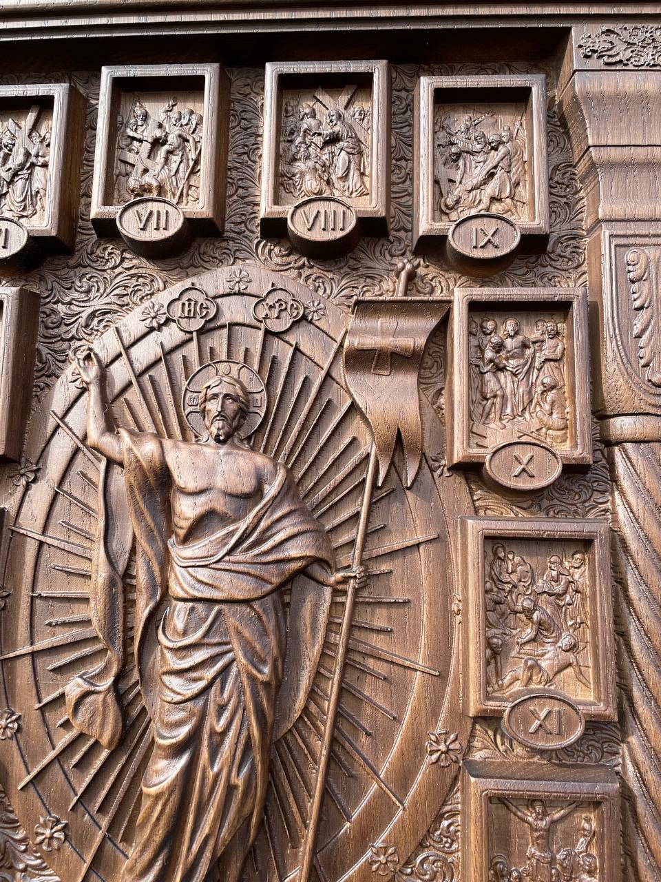 Iconostasis with Crucifix and Stations of the Cross - Kozak Work Shop
