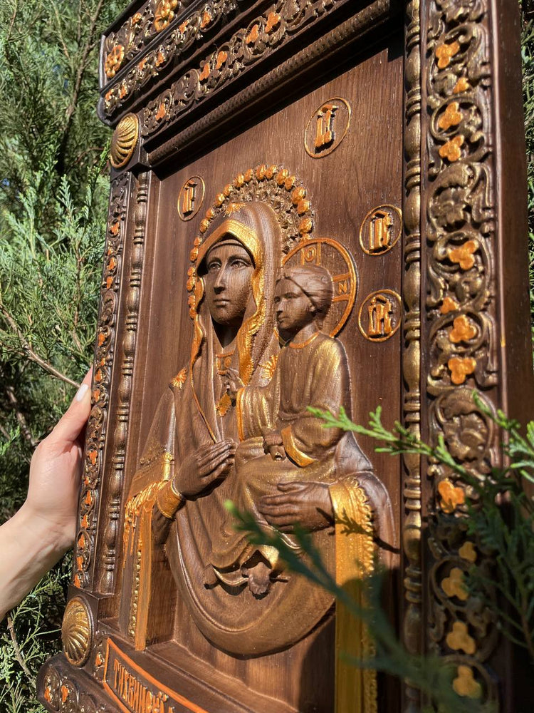 Blessed Virgin Mary Tyhvynska Orthodox Image - Kozak Work Shop