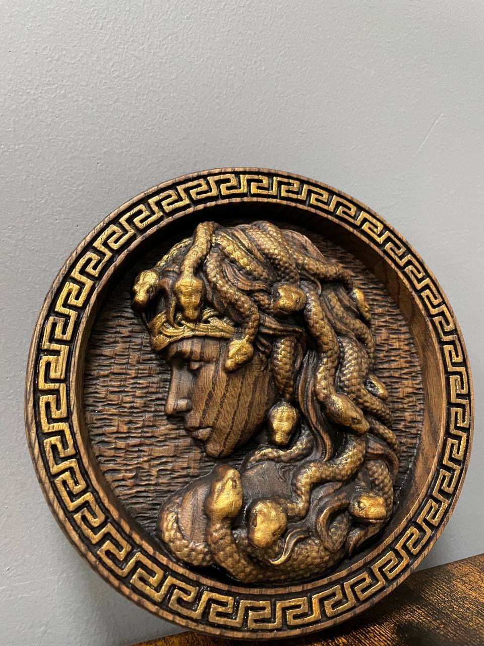 Medusa head Trinacria medallion - Kozak Work Shop