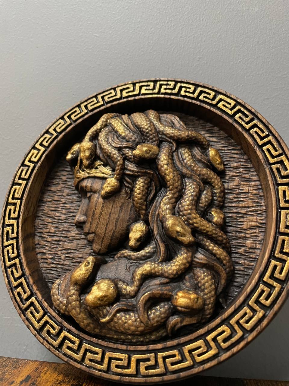 Medusa head Trinacria medallion - Kozak Work Shop