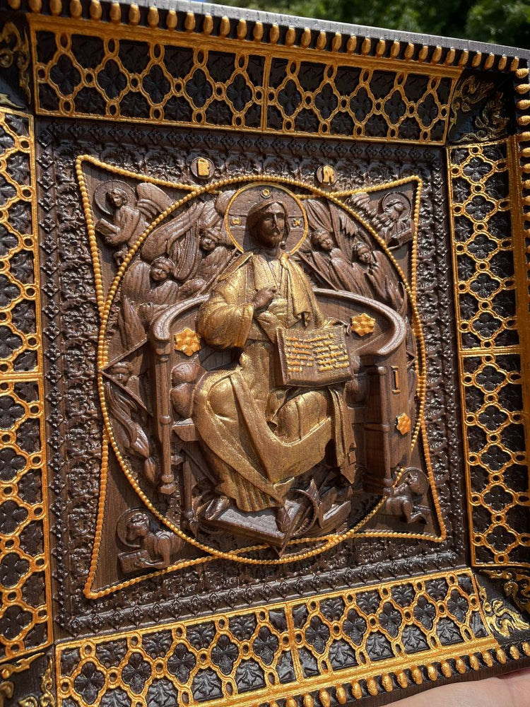 Our Lord Jesus Wooden Image in Classical frame - Kozak Work Shop
