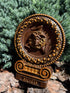 Wooden Carved Sicilian Trinacria 4.5x6 inches - Kozak Work Shop