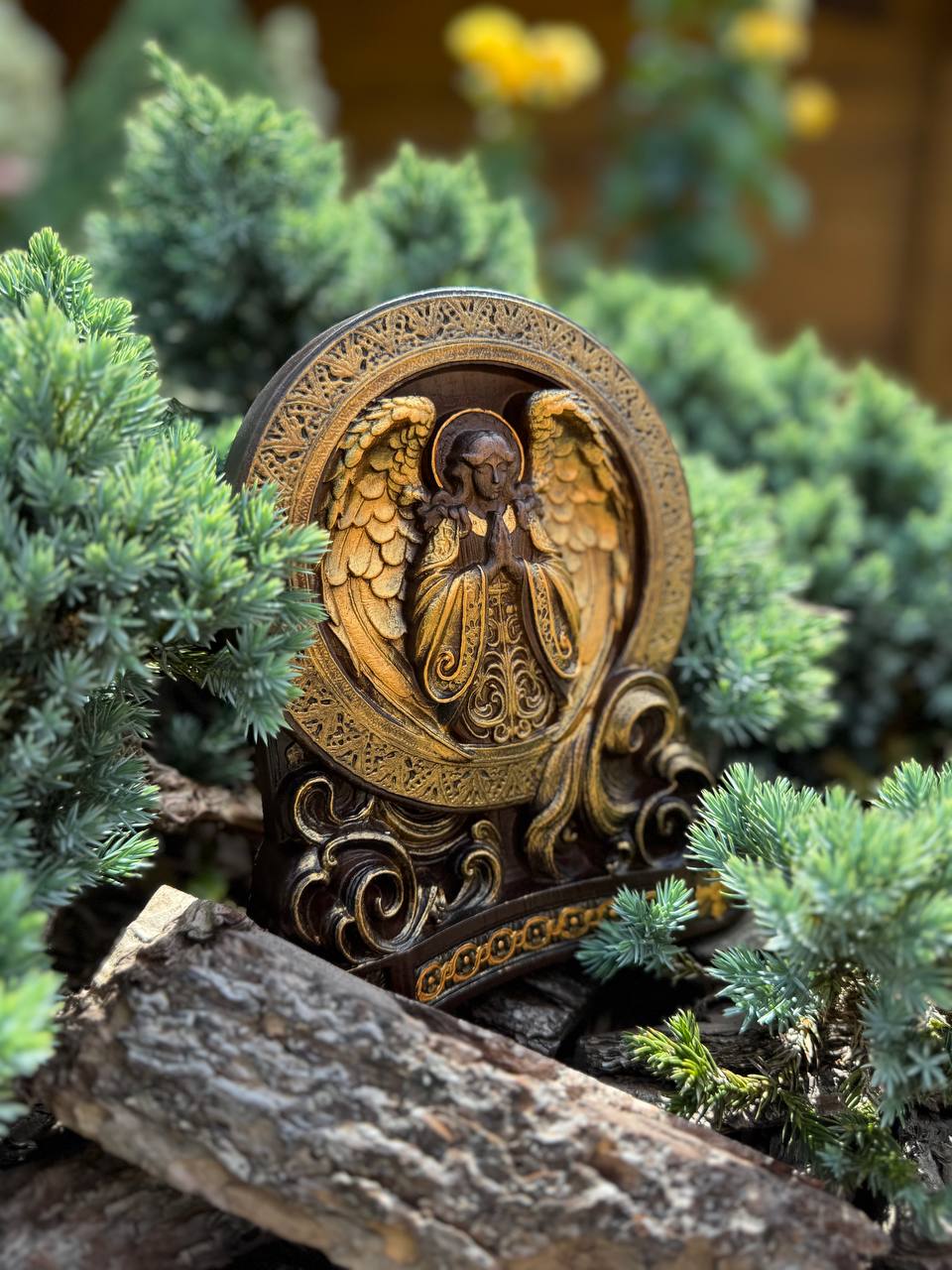 Guardian Angel Wood Figurine - Kozak Work Shop