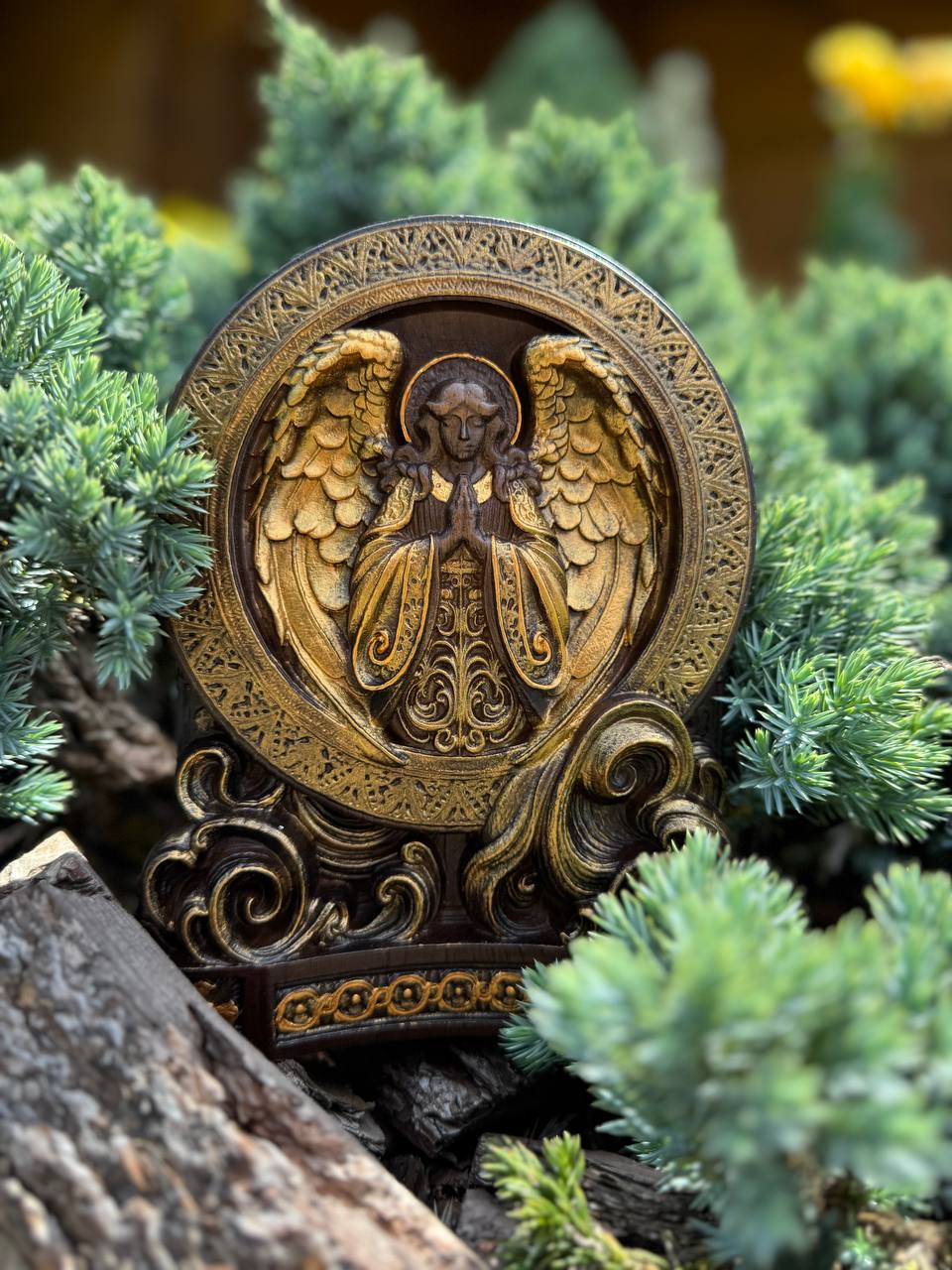 Guardian Angel Wood Figurine - Kozak Work Shop