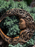 Crescent moon with woman face - Kozak Work Shop