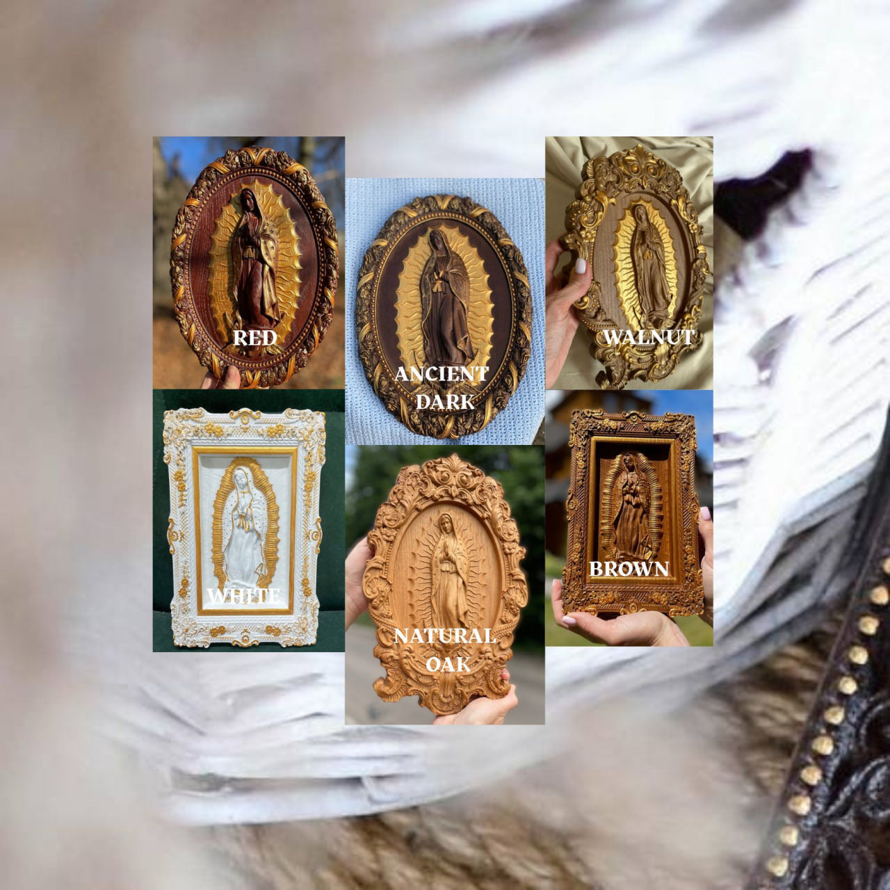 Our Lady of Guadalupe Wood Carving - Kozak Work Shop