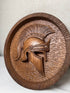 Greek Helmet Wooden Plaque - Kozak Work Shop