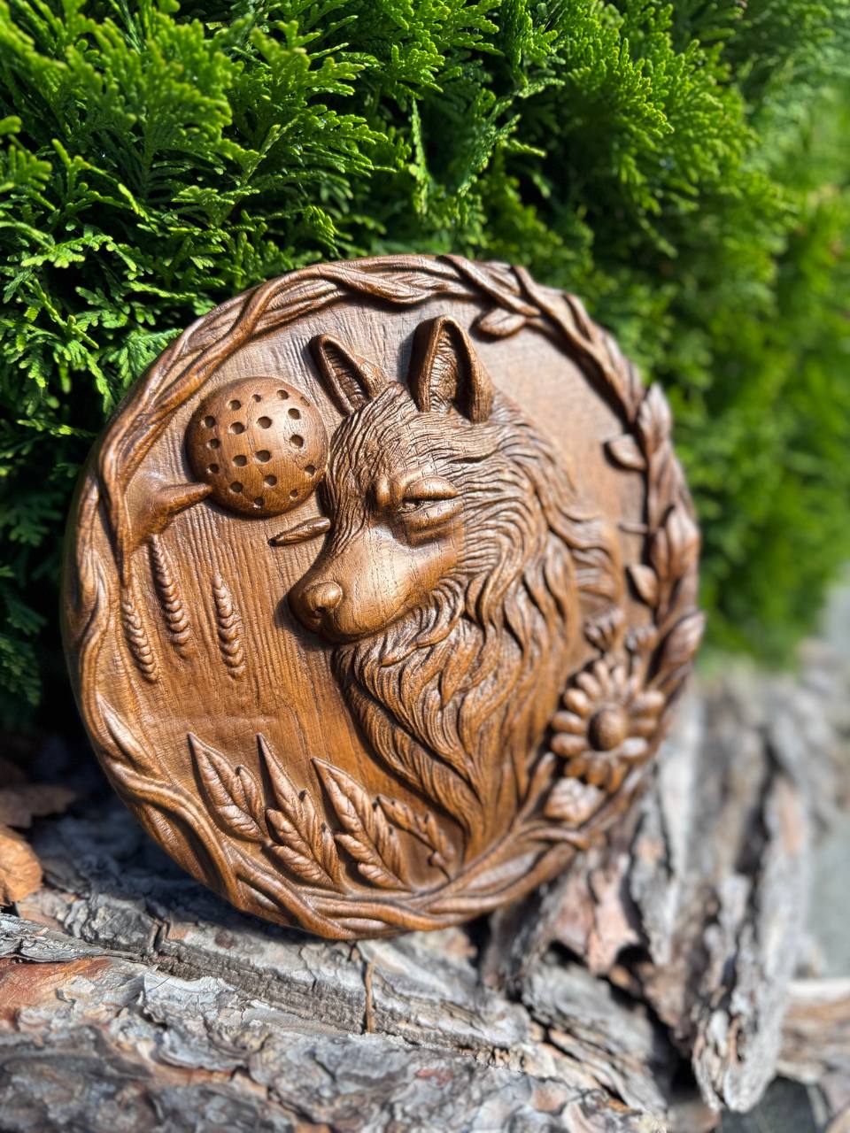 Wolf head handmade gift - Kozak Work Shop