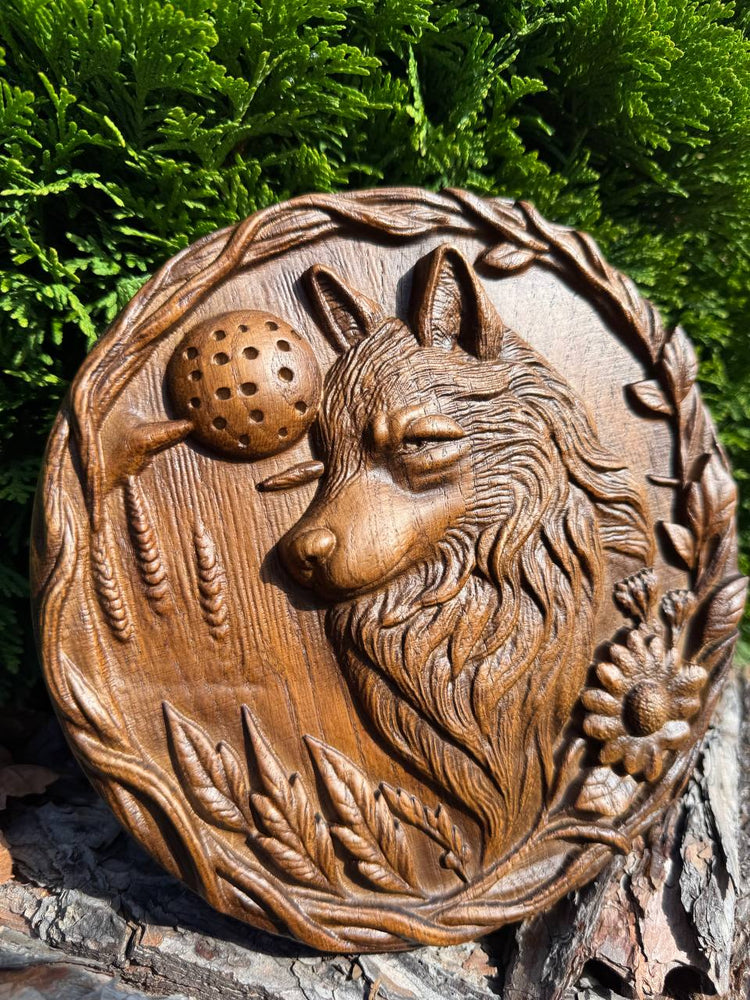 Wolf head handmade gift - Kozak Work Shop