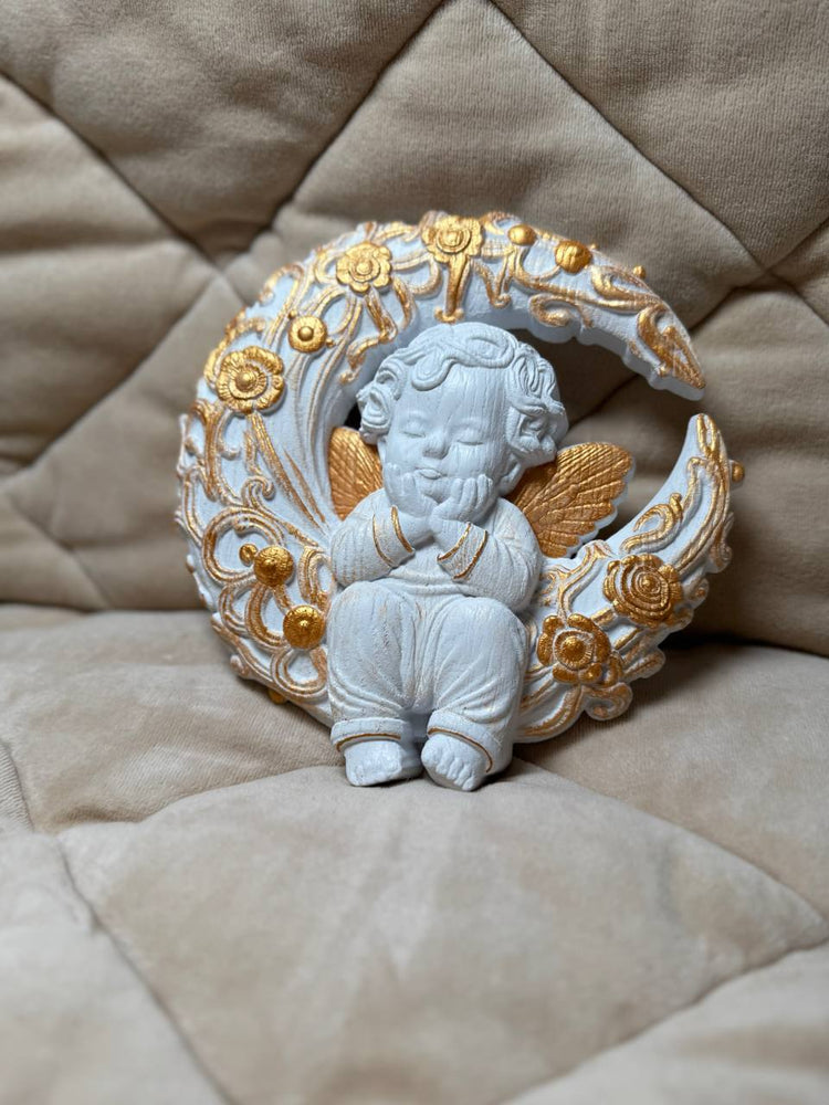 Angel on the Moon handmade gift - Kozak Work Shop