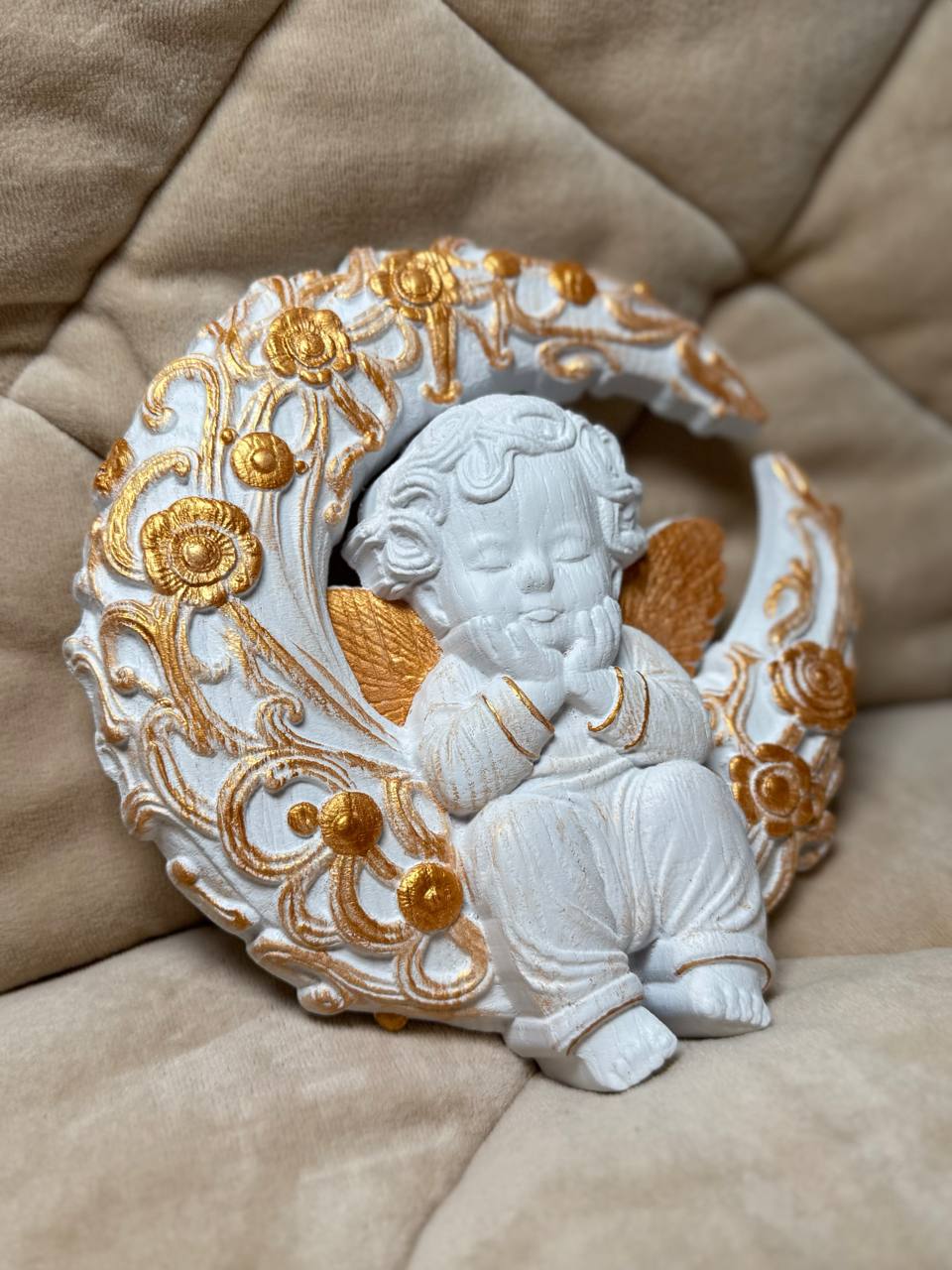 Angel on the Moon handmade gift - Kozak Work Shop