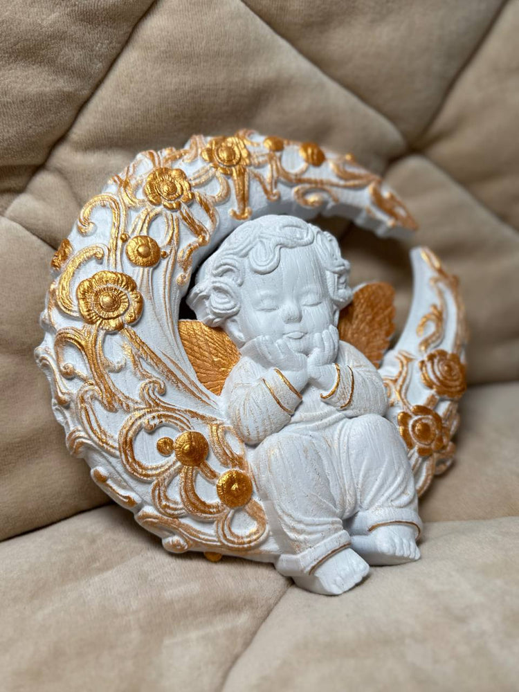 Angel on the Moon handmade gift - Kozak Work Shop