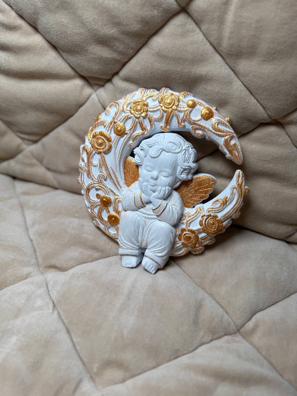 Angel on the Moon handmade gift - Kozak Work Shop
