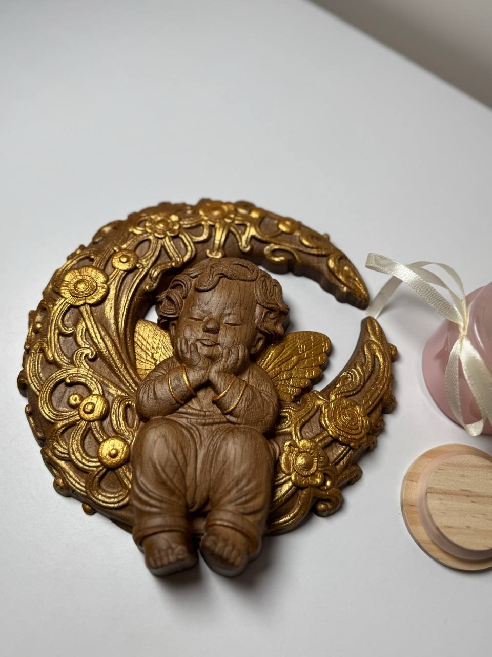 Angel on the Moon handmade gift - Kozak Work Shop