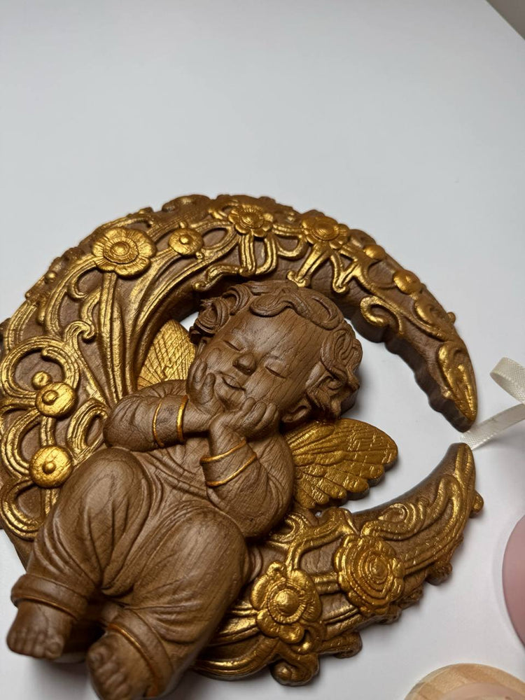 Angel on the Moon handmade gift - Kozak Work Shop
