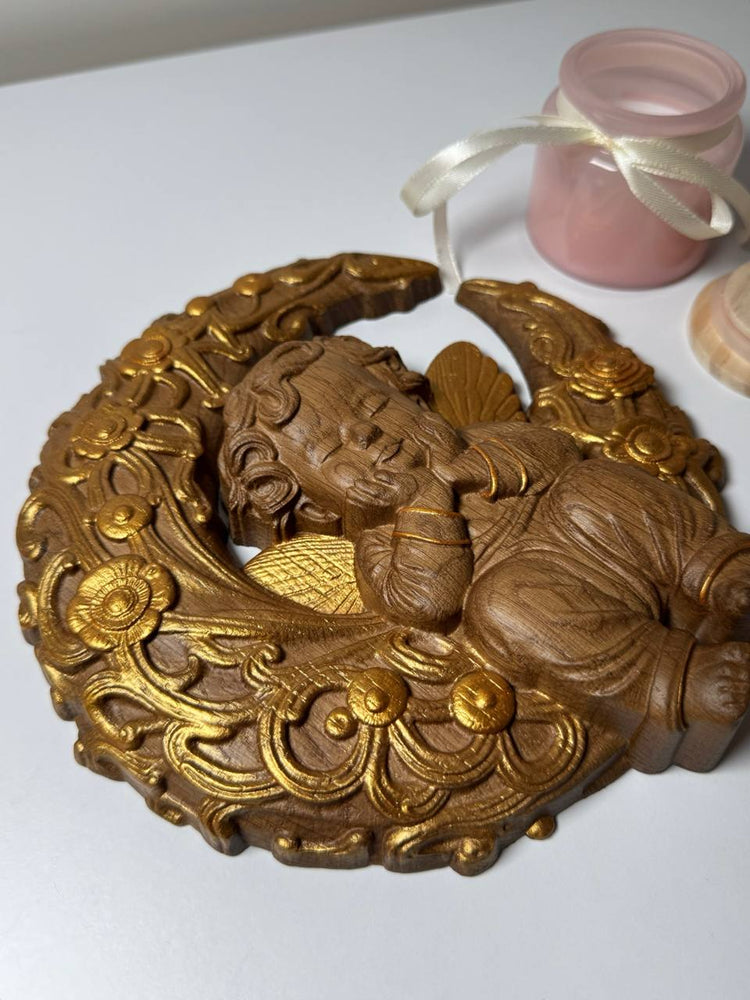 Angel on the Moon handmade gift - Kozak Work Shop